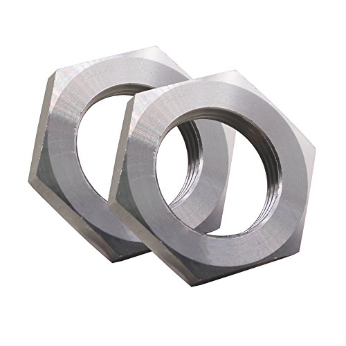 DERNORD Cast Pipe Fitting Stainless Steel 304 Hex Locknut 3/4 Inch NPT Female (Pack of 2)