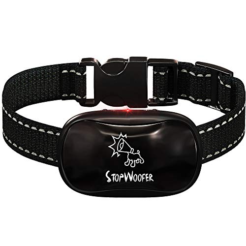 No Shock Bark Collar for Dogs - No bark Collar for Small Medium and Large Dogs - Barking Control Device - w/2 Vibration & Beep Modes - No Dog Control - Dog Training Automatic - Safe & Humane