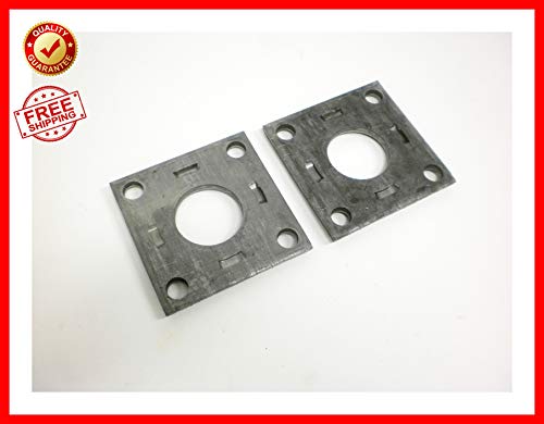 2-2000# Trailer Axle Brake Backing Plate Mount Flange 1-1/2' Center Hole Axel