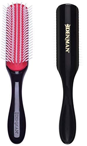 Denman Classic Styling Brush 7 Rows - D3 - Hair Brush for Blow-Drying & Styling – Detangling, Separating, Shaping & Defining Curls