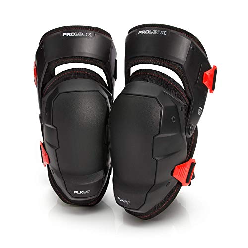 Prolock Weight-Dispersing Foam Knee Pads with Thigh Stabilization, Ideal for Flooring/Roofing,  Adjustable (1 pair)