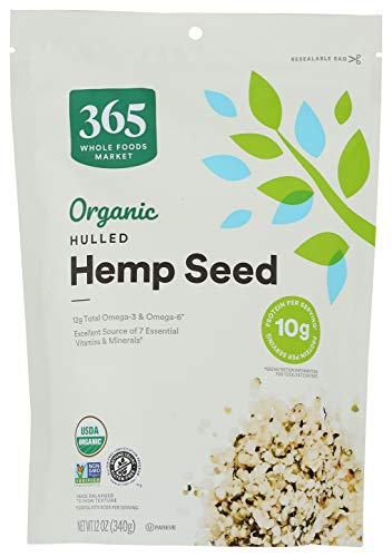 365 by Whole Foods Market, Organic Seeds, Hulled Hemp, 12 Ounce