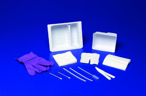 Tracheostomy Care Trays-Description: Standard Trach Care Tray Includes: (1) removable basin, (2) latex-free gloves, trach brush, drape, 36' twill tape, (2) cotton-tipped applicators, (2) pipe cleaners, (4) 4' x 4' gauze - UOM = Each 1