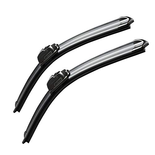 MOTIUM OEM QUALITY 22' + 22' Premium All-Season Windshield Wiper Blades (Set of 2)