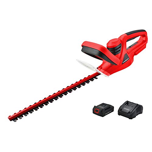 PowerSmart 20V Lithium-Ion Cordless Hedge Trimmer, 1.5 Ah Battery and Charger Included PS76105A
