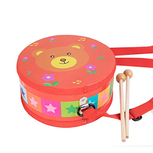 WFF Baby Toddler Toys Drum Toy for Toddlers 2 Year Old and Up Boys and Girls Baby Gifts, Kids Musical Instruments Toy with 2 Soft Head Mallets (Color : Bear)