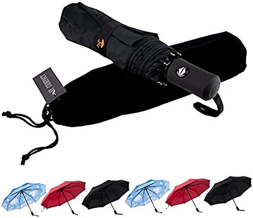 SY Compact Travel Umbrella Auto Open Close Windproof LightWeight Unbreakable Umbrellas