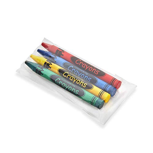 Crayon King 200 Bulk Crayons (50 Sets of 4-Packs in Cello) Restaurants, Party Favors, Birthdays, School Teachers & Kids Coloring Non-Toxic Crayons