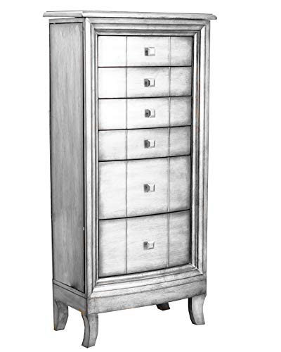 Hives and Honey 'Sasha' Jewelry Armoire, Silver