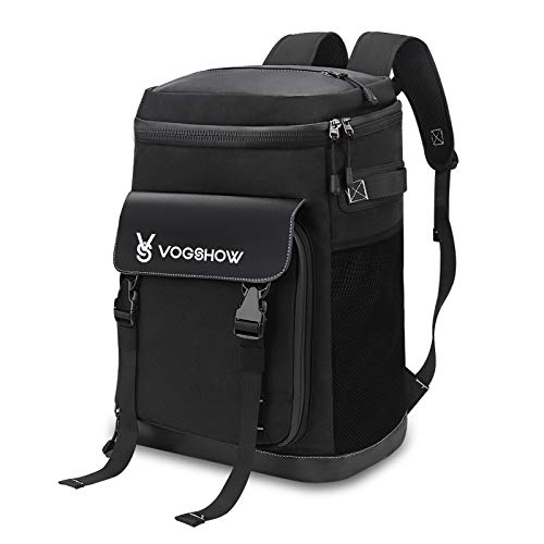 Vogshow Picnic Backpack, 30L Insulated Leakproof Cooler Backpack for 4-5 Person, Lightweight Soft Backpack with Cooler Compartment for Camping, Hiking, Fishing, BBQ