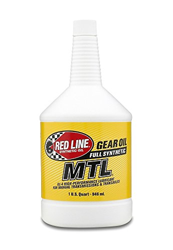 Red Line (50204) SAE 75W80 API GL-4 Manual Transmission and Transaxle Lubricant - Car Gear Oil - 1 Quart Bottle