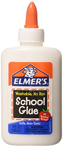 Elmer's Washable School Glue 4 Fl Oz/118 Ml (Pack of 12) (D132) (E304-12PK)