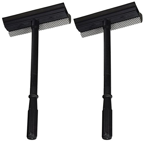 Black Duck Brand Set of 2 Window and Windshield Cleaning Sponge and Rubber Squeegee!