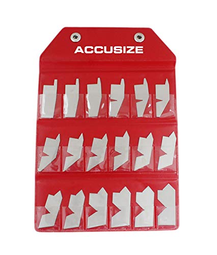 Accusize Industrial Tools 18 Pc Angle Gauge Set, Eg02-5050