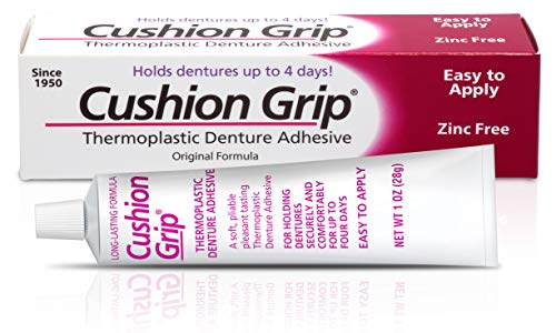 Cushion Grip Thermoplastic Denture Adhesive - 1 oz