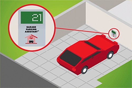 Garage Parking Assistant - Park your vehicle precisely and consistently. Large Digital Display to show the distance from the wall - No more scratched bumper !