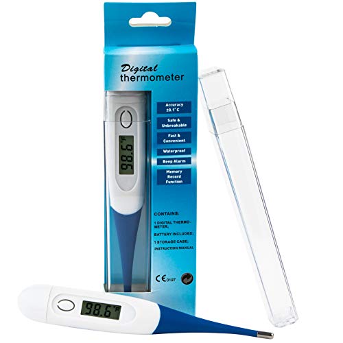 Thermometer, Digital Medical Thermometer for Baby Children and Adult Termometro - Fever Thermometer for Fever Accurate and Fast Readings - Oral and Rectal Fever Indicator for Children Adults & Babies