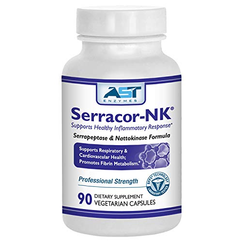 AST Enzymes Serracor-NK Systemic Enzymes 90 Capsule Bottle