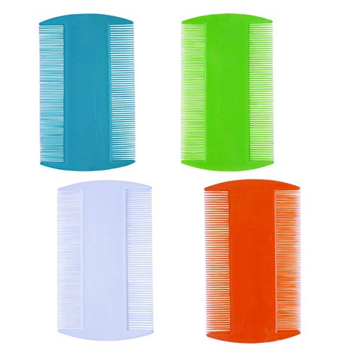 4 Pcs Hair Comb Double Sided Fine Tooth Combs