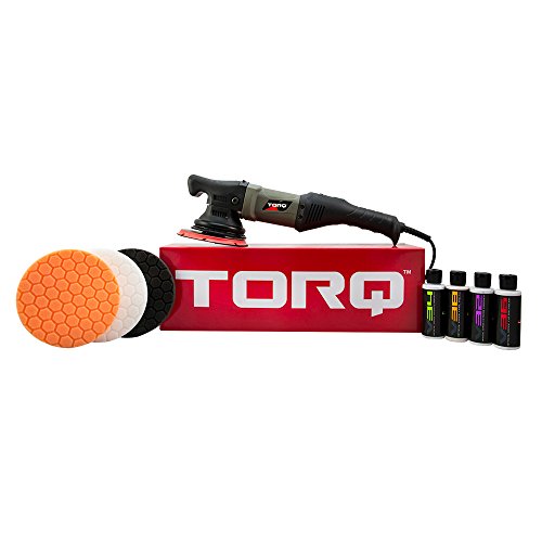 Torq BUF502X TORQ22D Random Orbital Polisher Kit, Polisher and 8 Items