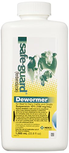 Safe-Guard Dewormer Suspension for Beef, Dairy Cattle and Goats, 1000ml