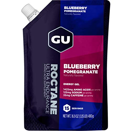 GU Energy Roctane Ultra Endurance Energy Gel, 15-Serving Pouch, Blueberry Pomegranate