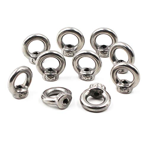 M3 Ring Shape Lifting Eye Nut 304 Stainless Steel Threaded Nut Fastener-25 Pack