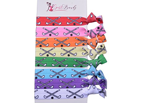 Infinity Collection Field Hockey Hair Accessories, Field Hockey Hair Ties, No Crease Field Hockey Hair Elastics Set, for Girl Field Hockey Players