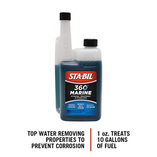 STA-BIL (22240) 360 Marine Ethanol Treatment and Fuel Stabilizer - Prevents Corrosion - Helps Clean Fuel System For Improved In-Season Performance -Treats Up To 320 Gallons, 32 fl. oz.