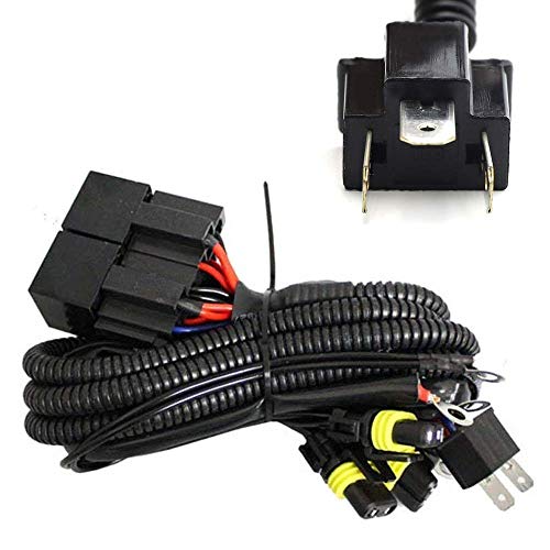 iJDMTOY Headlight High/Low Conversion Relay Wire Harness Compatible With Original H4 Headlamps To Separated 9005/9006 High Beam & Low Beam Headlights