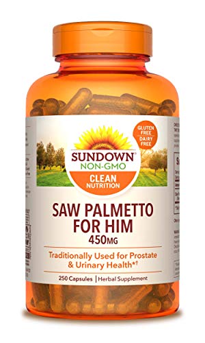 Sundown Naturals Saw Palmetto 450 mg, 250 Capsules