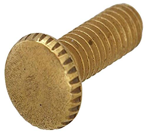 The Hillman Group 54010 8-32 x 1/2-Inch Knurled Head Screw Brass, 20-Pack