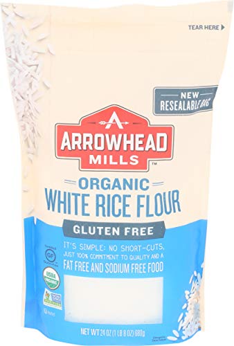 Arrowhead Mills Flour White Rice Organic, 24 oz