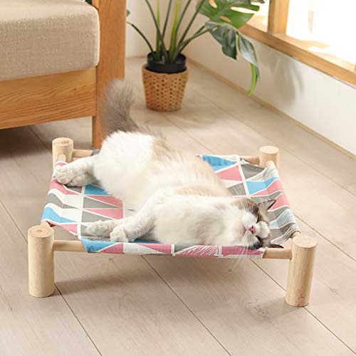 PAOPO Cat Hammock,Cat Bed Pet Cot for Cat Puppy Hammock Lounge,Detachable Portable Indoor/Outdoor Use