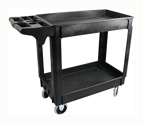 MaxWorks 80855 500-Pound Service Cart With Two Trays (40' x 17' Overall Dimensions)