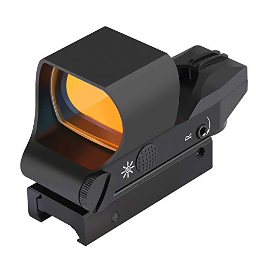 Feyachi RS-30 Reflex Sight, Multiple Reticle System Red Dot Sight with Picatinny Rail Mount, Absolute Co-Witness