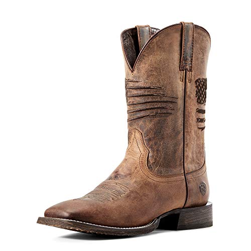 ARIAT mens Circuit Patriot Western Boot, Weathered Tan, 9 US