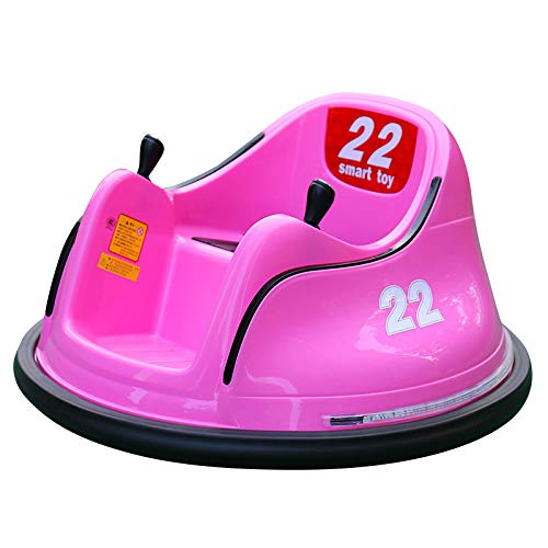 Tenflyer Bumper Car for Kids, DIY Race Car for Boy Toy - Ride On Bumper Car Kids Toy Cars - Electric Vehicle Remote Control 360 Spin for Toddler - Gift for Christmas Xmas (Pink)
