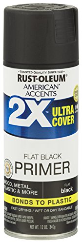 Rust-Oleum 327911 American Accents Spray Paint, 12 Oz, Black Primer