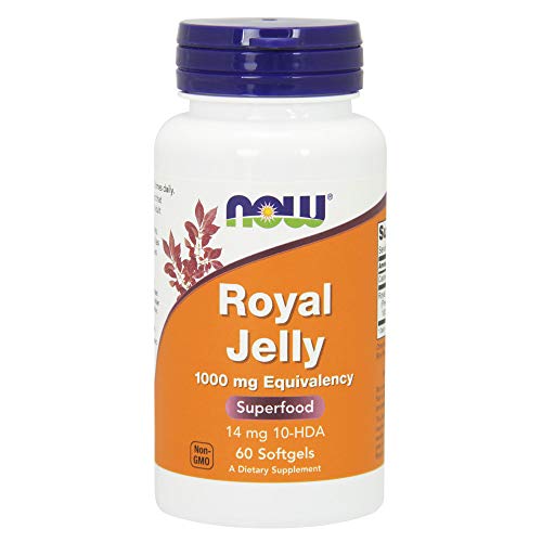 NOW Supplements, Royal Jelly 1000 mg with 10-HDA (Hydroxy-D-Decenoic Acid), 60 Softgels