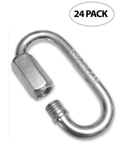 Yardware etcetera Quick Links 3/16 inch Zinc Plated 24 Pack - Chain Links