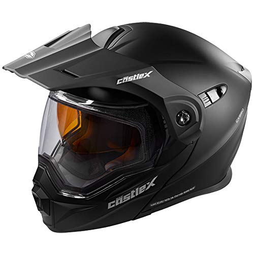 Castle X EXO-CX950 Modular Snowmobile Helmet - Matte Black - XLG