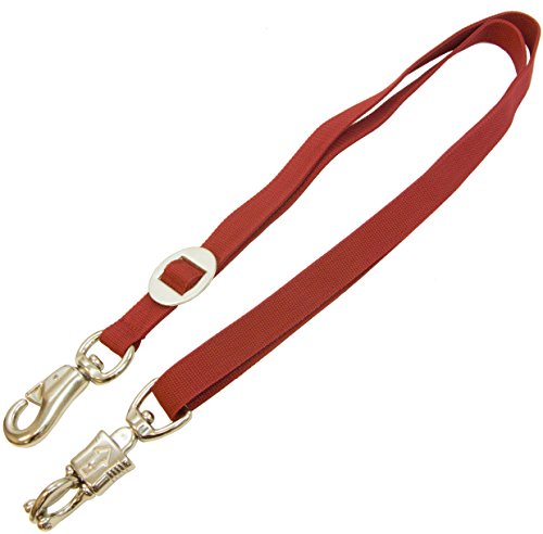 Intrepid International Stable Supplies Nylon Cross Tie for Horses, Red