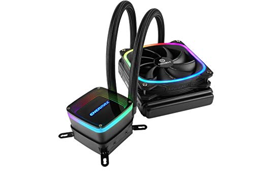 Enermax Aquafusion 120 Addressable RGB All-in-One CPU Liquid Cooler Intel/AMD 115x/2066 AM4 Ready AIO ARGB LED Cooling w/ SquA RGB PWM Fan; ELC-AQF120-SQA