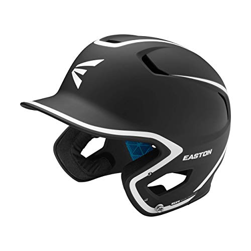 EASTON Z5 2.0 Batting Helmet | Baseball Softball | Senior | Matte Black / White | 2020 | Dual-Density Impact Absorption Foam | High Impact Resistant ABS Shell | Moisture Wicking BioDRI Liner