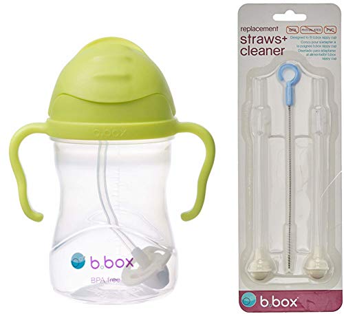 B. Box Essential Sippy Cup - with Replacement Straws and Cleaner (Pineapple)