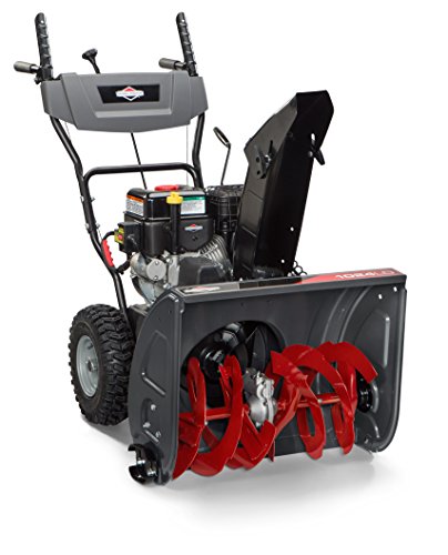 Briggs & Stratton 1024 Standard Series 24-Inch Dual-Stage Snow Blower with Push Button Electric Start and Dash Mounted Chute Rotation