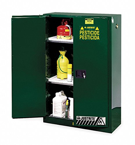 Justrite 896004 Pesticide Cabinet, 60 gal, Green