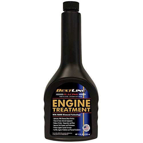 BestLine Premium Synthetic Engine Treatment with Nano Diamond Technology Extreme Pressure Lubricant for All Vehicles Gas or Diesel Cars Trucks – 12 oz