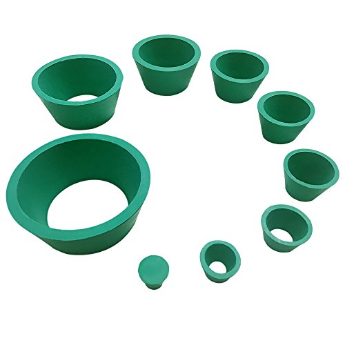 feiyang Buchner Funnel Flask Adapter Set,Tapered Collar Green 8 Sizes